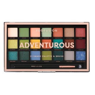 Adventurous Eyeshadow Palette paleta 21 cieni do powiek z pędzelkiem