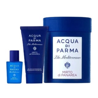 Blu Mediterraneo Mirto Di Panarea zestaw miniatura wody toaletowej 5ml + żel pod prysznic 20ml