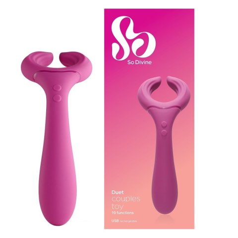 Duet Couples Vibrator stymulujący wibrator dla par Pink