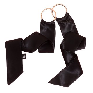 Luxury Silk Restraints jedwabiste wstążki do wiązania Black