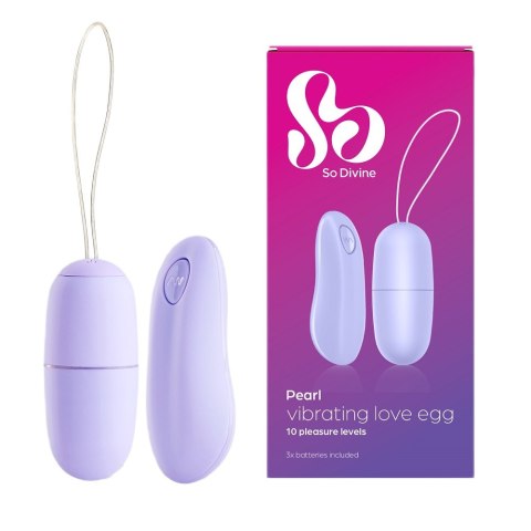 Pearl Remote Control Love Egg zdalnie sterowany wibrator jajko Purple