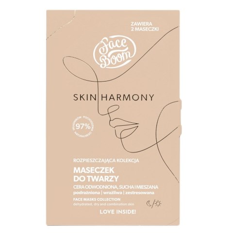 Skin Harmony rozpieszczająca kolekcja maseczek do twarzy Niezrównana Faworytka 2szt.