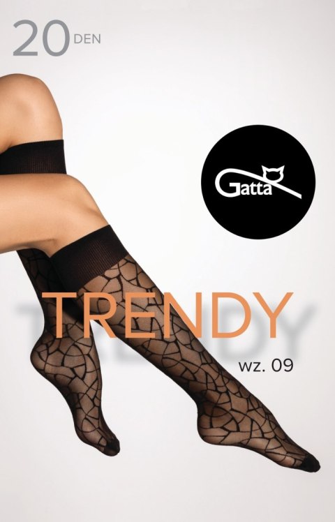 Podkolanówki Trendy Line 09 Nero Podkolanówki Trendy Line 09 Nero