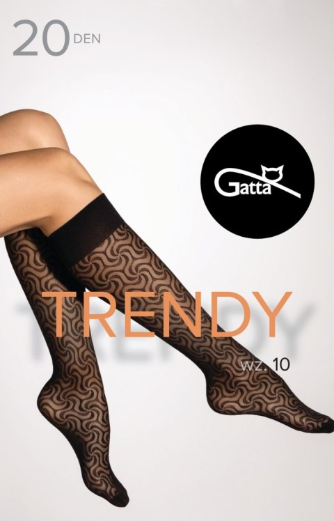 Podkolanówki Trendy Line 10 Nero Podkolanówki Trendy Line 10 Nero