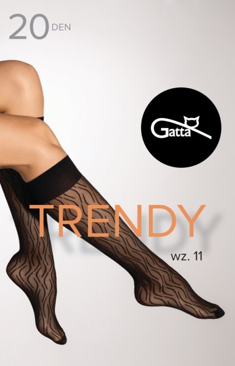 Podkolanówki Trendy Line 11 Nero Podkolanówki Trendy Line 11 Nero
