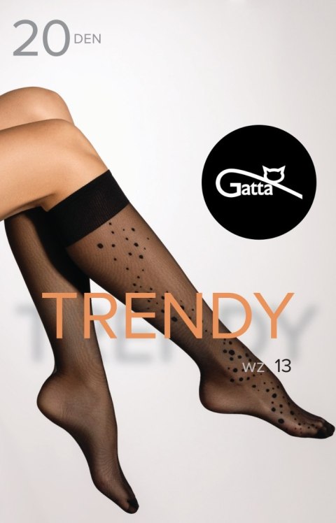 Podkolanówki Trendy Line 13 Nero 20 Den Podkolanówki Trendy Line 13 Nero 20 Den