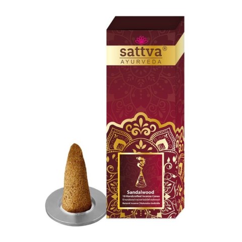 Incense Sticks Cones kadzidła stożkowe Sandalwood 10szt