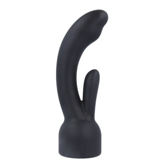 Rabbit Doxy Attachment nakładka na wibrator różdżkowy w formie króliczka Black