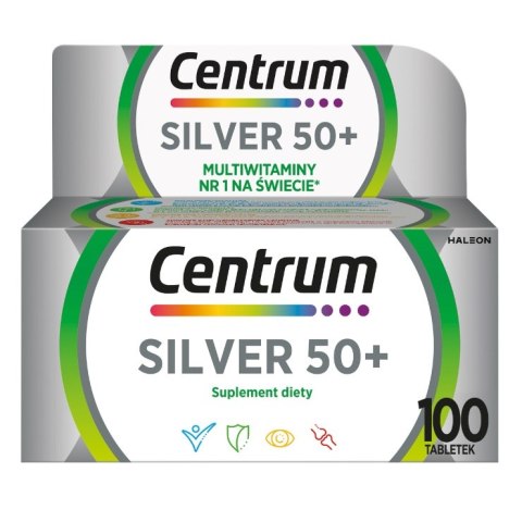 Silver 50+ multiwitaminy suplement diety 100 tabletek