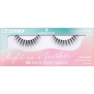 Light as a Feather 3D Faux Mink Lashes sztuczne rzęsy wielokrotnego użytku z efektem 3D 01 Light up your life