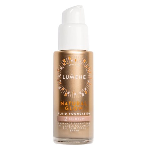 Natural Glow Fluid Foundation SPF20 podkład rozświetlająco - wygładzający 2 Medium 30ml