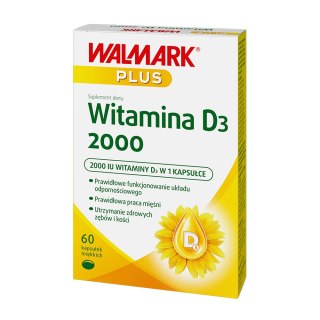 Plus Witamina D3 2000 suplement diety 60 kapsułek