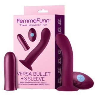 Versa Bullet With S Sleeve wibrator z nakładką Dark Fuchsia