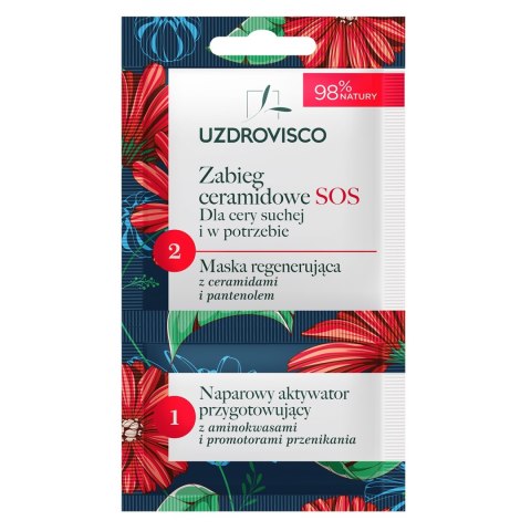 Zabieg Ceramidowe SOS maska regenerująca z ceramidami i pantenolem z aktywatorem 8ml