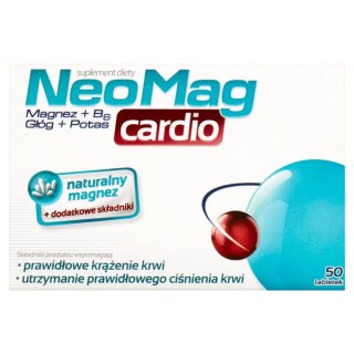 Cardio suplement diety wspomagający prawidłowe krążenie krwi 50 tabletek