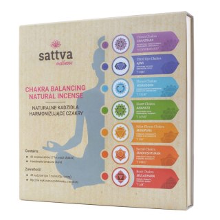 Chakra Balancing Natural Incense naturalne kadzidła harmonizujące czakry 49szt