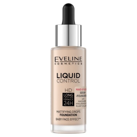 Liquid Control HD matujący podkład do twarzy z niacynamidem 002 Soft Porcelain 32ml