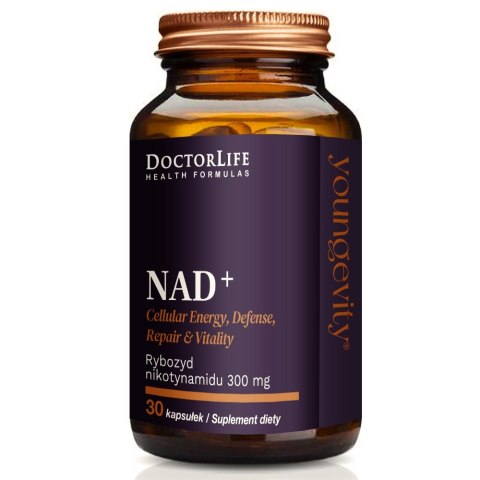 NAD+ Rybozyd Nikotynamidu 300mg suplement diety 30 kapsułek