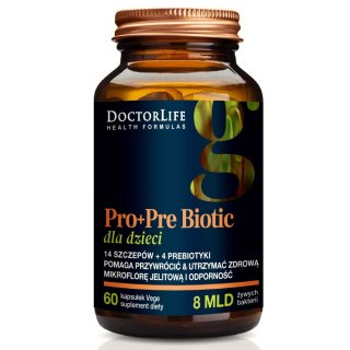 Pro+Pre Biotic suplement diety dla dzieci 60 kapsułek