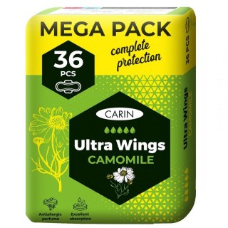 Ultra Wings Camomile ultracienkie podpaski ze skrzydełkami 36szt