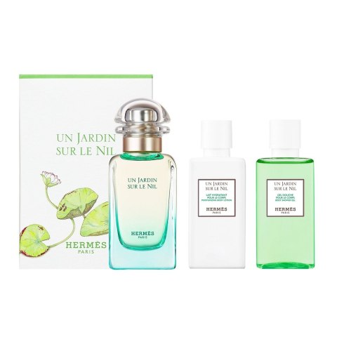 Un Jardin Sur Le Nil zestaw woda toaletowa spray 50ml + balsam do ciała 40ml + żel pod prysznic 40ml