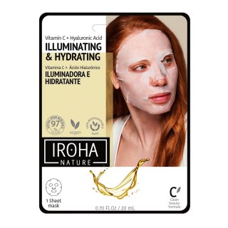 Illuminating & Hydrating Tissue Face Mask rozświetlająco-nawilżająca maska w płachcie z witaminą C i kwasem hialuronowym 20ml