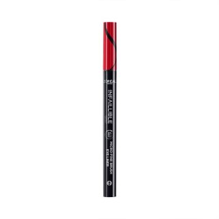 Infaillible 36h Grip Micro-Fine Brush Eyeliner wodoodporny eyeliner w pisaku 01 Obsidian Black 0.4g