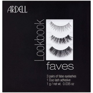 Lookbook Faves zestaw 3 pary sztucznych rzęs + Duo Lash Adhesive klej do rzęs 1g