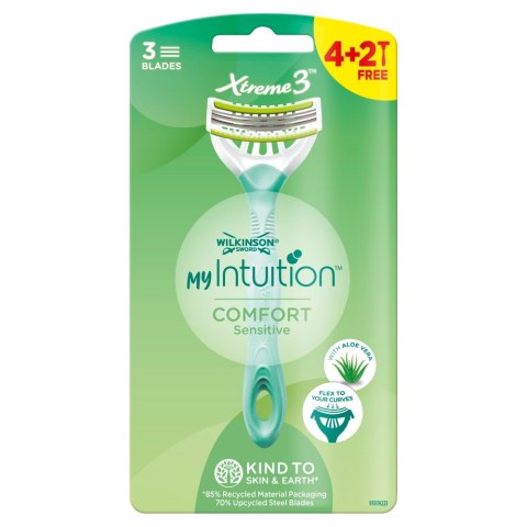 My Intuition Xtreme3 Comfort Sensitive jednorazowe maszynki do golenia dla kobiet 6szt