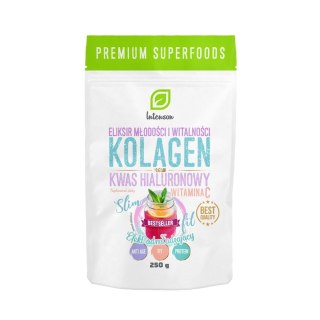 Kolagen + Witamina C + Kwas Hialuronowy suplement diety efekt odmładzający 250g