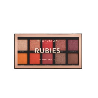 Rubies Eyeshadow Palette paleta 10 cieni do powiek