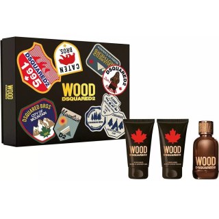 Wood Pour Homme zestaw woda toaletowa spray 50ml + żel pod prysznic 50ml + balsam po goleniu 50ml