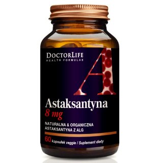 Astaxanthin 8mg naturalna astaksantyna suplement diety 60 kapsułek