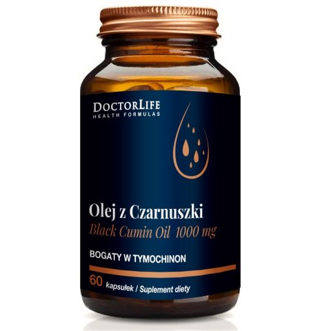 Black Cumin Oil olej z czarnuszki 1000mg suplement diety 60 kapsułek