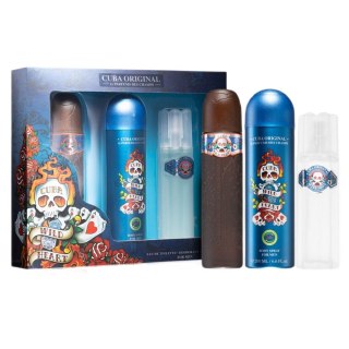 Cuba Wild Heart zestaw woda toaletowa spray 100ml + dezodorant spray 200ml + woda po goleniu 100ml