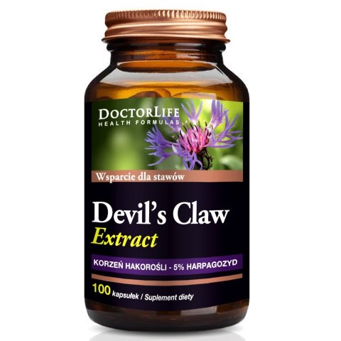 Devil's Claw Extract diabelski szpon czarci pazur 500mg suplement diety 100 kapsułek