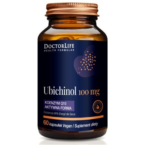 Ubichinol koenzym Q10 aktywna forma 100mg suplement diety 60 kapsułek