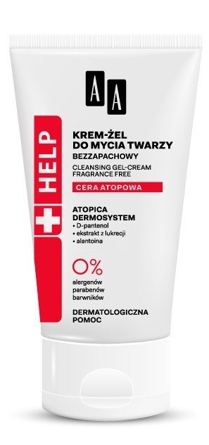 AA HELP Cera Atopowa Krem-żel do mycia twarzy 125ml