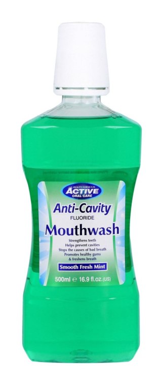 Beauty Formulas Active Oral Care Płyn do płukania jamy ustnej Fresh Mint z fluorem