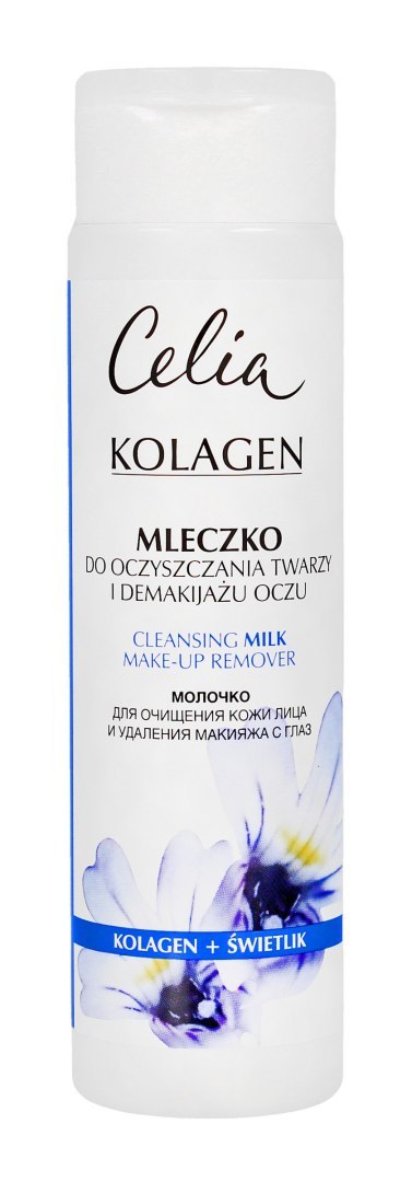 CELIA Kolagen Mleczko do oczyszczania twarzy i demakijażu oczu ze świetlikiem 200 ml