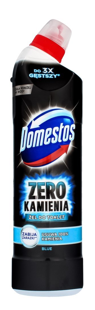 DOMESTOS Zero Kamienia Żel do toalet Blue 750 ml