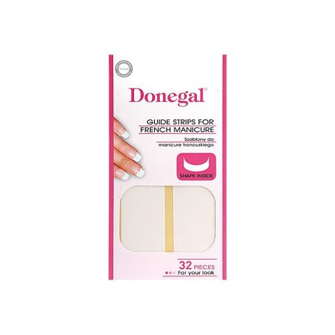 DONEGAL Szablony do french manicure (9577) 1 op. - 32 szt.