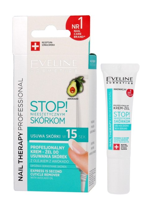 EVELINE Nail Therapy Professional Profesjonalny preparat do usuwania skórek 12 ml EVELINE Nail Therapy Professional Profesjonalny preparat do usuwania skórek 12 ml