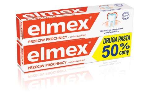 Elmex Pasta do zębów + druga za 50% ceny 75ml x 2 Elmex Pasta do zębów + druga za 50% ceny 75ml x 2