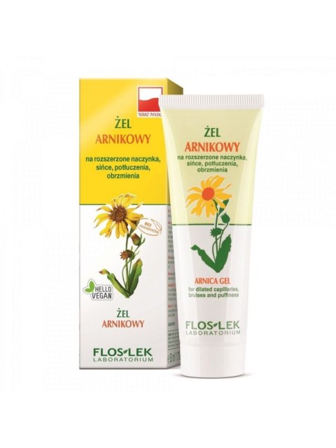 FLOSLEK Oczy Żel arnikowy na rozszerzone naczynka, sińce, potłuczenia, obrzmienia 50 ml FLOSLEK Oczy Żel arnikowy na rozszerzone naczynka, sińce, potłuczenia, obrzmienia 50 ml