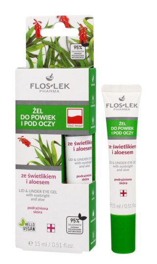 FLOSLEK Oczy Żel do powiek i pod oczy ze świetlikiem i aloesem 15 ml