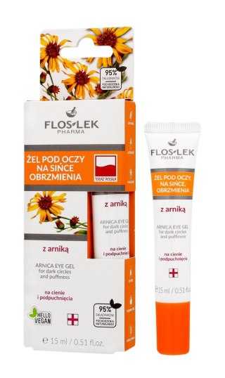 FLOSLEK Oczy Żel pod oczy na sińce, obrzmienia z arniką 15 ml