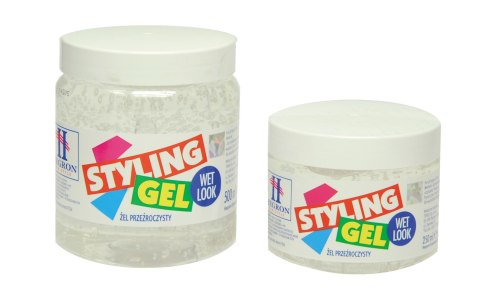 Hegron Styling Żel do modelowania włosów 500ml wetlook biały Hegron Styling Żel do modelowania włosów 500ml wetlook biały