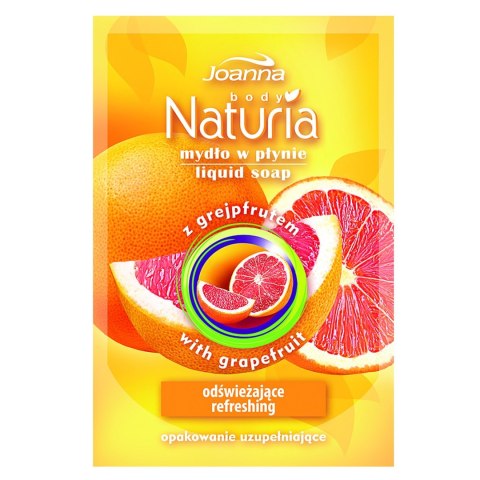 JOANNA Naturia Body Mydło w płynie Grejpfrut - zapas 300 ml JOANNA Naturia Body Mydło w płynie Grejpfrut - zapas 300 ml