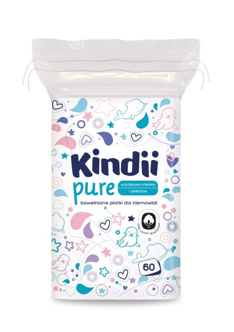 Kindii Baby Sensitive Płatki kosmetyczne 60 szt. Kindii Baby Sensitive Płatki kosmetyczne 60 szt.
